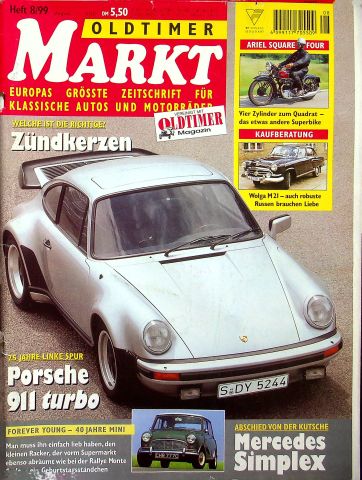 Deckblatt Oldtimer Markt (08/1999)